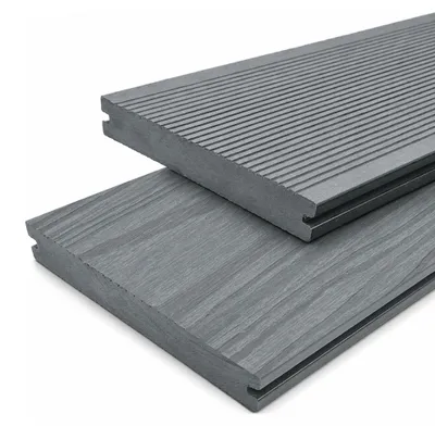 Produktbild von WPC Terrassendielen Massiv Handmuster Muster 20 mm x 15 cm steingrau Premium