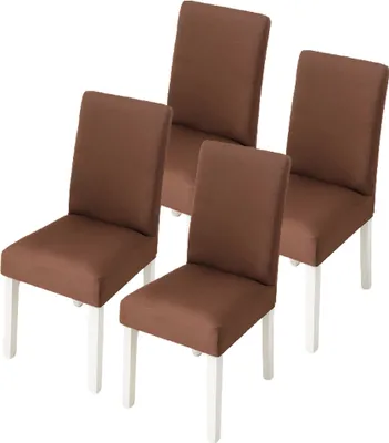 Obrázok produktu pre Poťahy na stoličky 4 kusy, elastický poťah na stoličky, elastický poťah na stoličky, odnímateľný umývateľný poťah na stoličky, odolný univerzálny