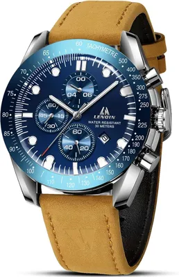 Produktbild von Herren Analog Quarz Uhr - 30m Wasserdicht Uhr mit Datum - Modische Freizeituhren für Herren Kein Chronograph