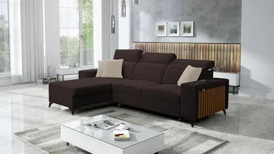Produktbild von Praktisches Ecksofa Benny I mit Schlaffunktion und praktischem Bettzeugfach - die perfekte Lösung für Ihr Wohnzimmer! Sawana26