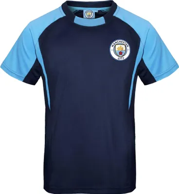Produktbild von Manchester City FC - T-Shirt für Jungen, Polyester GF1209 (134) (Dunkles Marineblau)