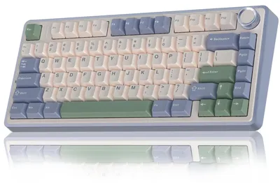 Obrázok produktu pre Mechanická klávesnica, 75%, bezdrôtová – s možnosťou výmeny spínačov, podsvietená RGB