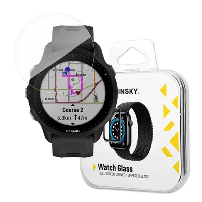 Obrázek produktu pro Wozinsky Tvrzené sklo s rámečkem pro Garmin Forerunner 955 Black