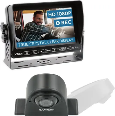 Produktbild von 7" Rückfahrkamera Set LOGISTIK HD | Kleintransporter-Set mit 1080P-HD Kugelkopfkamera