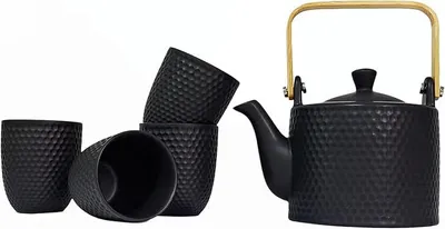 Imagen del producto de Juego de té japonés de cerámica, color