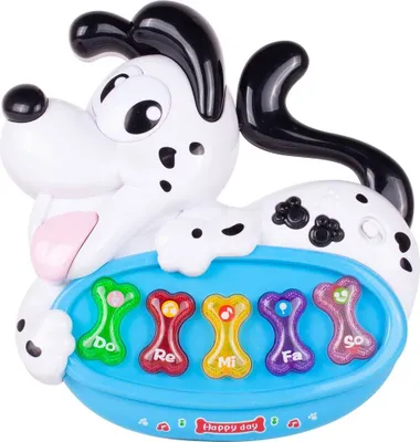 Obrázek produktu pro Malplay Hudební hračka Baby First Keyboard Piano "Puppy" Zvířecí klavír se zvířecím hlukem Vzdělávací hračka pro děti od 3 let