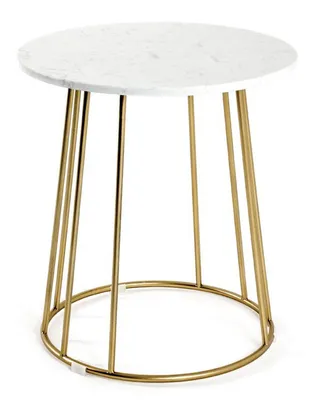 Produktbild von HAKU Möbel Beistelltisch - gold-weiß - H. 50cm