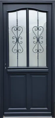 Image de Porte d'entree Bois vitree, Sanna (Sandra), H215 x L90 p, droit