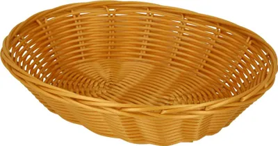 Produktbild von metaltex Brotkorb oval Kunststoffgeflecht beige