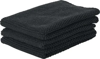 Produktbild von Zone Denmark 381089, Schwarz, 27 x 27 cm, Einfarbig, Baumwolle, 3 Stück(e)