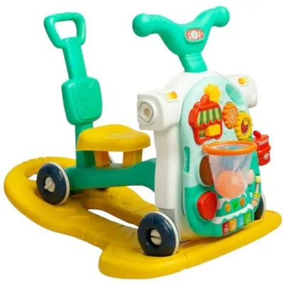 Produktbild von CARETERO Lauflernhilfe für Babys Babywalker 5in1 - Spielecenter Laufhilfe Türkis