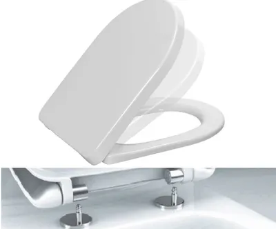 Obrázek produktu pro Ramm WC sedátko kompatibilní s Opoczno Urban Harmony, vyrobené z antibakteriálního duroplastu, s kovovým pantem