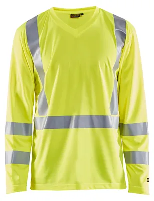 Produktbild von Blakläder High Vis Langarm 3383 1011 in div. Farben, Farbe:high vis rot, Größe:S