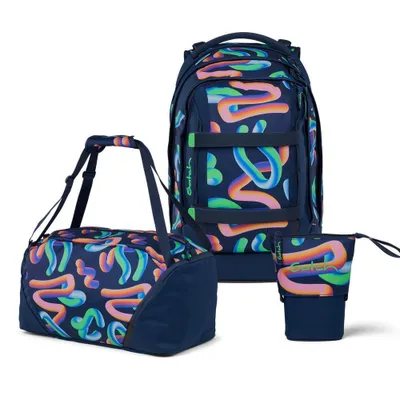 Immagine prodotto di Satch, set zaino scolastico PACK Crazy Twist, 3 pezzi, dalla quinta elementare