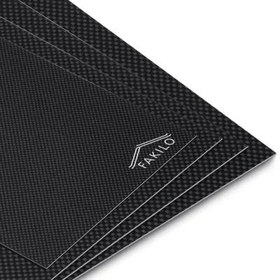 Produktbild von Solidchoice – Kohlefaserplatte für DIY-Projekte, 200 x 300 x 2 mm