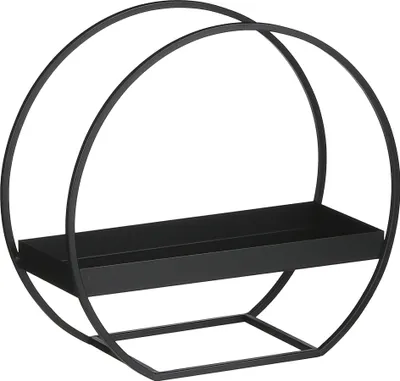 Produktbild von Mica Decorations Dekoration Regal Rund - L40 x B17 x H38 cm - Metall - Schwarz