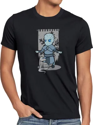 Produktbild von style3 Chibi Nachtkönig Herren T-Shirt weiße wanderer