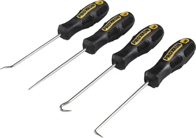 Produktbild von Proxxon Micro Spezial-Haken Set 4-teilig Winkelspitze, 2-K Griff, für KFZ