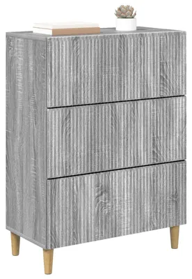 Produktbild von vidaXL Schubladenschrank Graues Sonoma 66 x 34,5 x 90 cm Holzwerkstoff