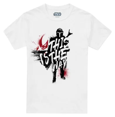 Image de Star Wars - T-shirt « This Is The Way » pour homme/femme, unie TV34543 (M) (blanc)