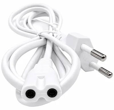 Produktbild von Weiß - Stromkabel Netzkabel Kabel EU-Stecker 2-Polig für Xbox, Xbox360, XboxOne