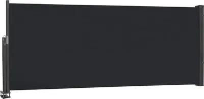 Obrázok produktu pre TRMLBE Bočná markíza 100x300 cm Balkónová zástena na ochranu súkromia Výsuvná bočná zástena 100 % polyesterová zástena na ochranu súkromia Alu stojan UV ochrana Nepriehľadná markíza s rukoväťou na balkón a terasu, antracitová