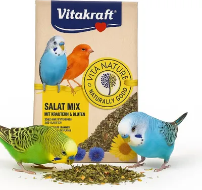 Zdjęcie produktu dla Vitakraft Salat Mix 10 g - Mieszanka ziół i kwiatów dla kanarków i papug falistych