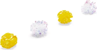 Produktbild von Beeztees Kitten Knisterbaelle Evy - Katzenspielzeug - Gelb, Transparent