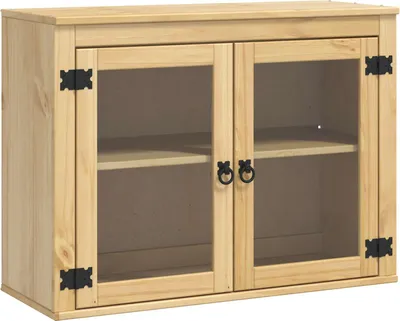 Obrázek produktu pro vidaXL Skříň SKI medově hnědá 80 x 32 x 60 cm Masivní borové dřevo