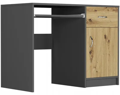 Obrázek produktu pro Psací stůl počítačový 100cm zásuvka skříňka FRAMIRE N-9 antracit mix artisan