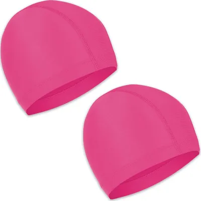 Obrázok produktu pre Plavecké čiapky, 2 kusy, mäkké a elastické, unisex, vhodné pre deti aj dospelých, na používanie v bazénoch