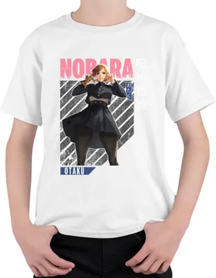 Produktbild von Nobara Kugisaki Jujutsu Kaisen Otaku Anime Ästhetik Geschenk Retro Uni Kinder T-Shirt, Weiß, 104
