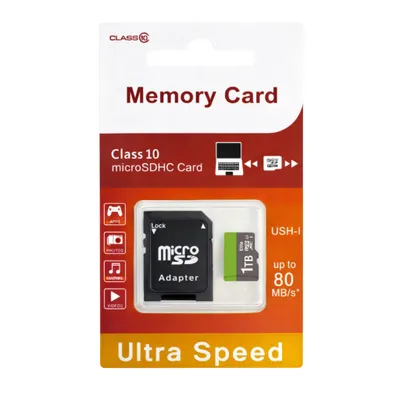Produktbild von Micro SD Speicherkarte Elite 1TB Handy Video Kamera Gaming Flash-Speicher inklusive SD Karten Adapter