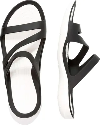 Produktbild von Crocs Swiftwater, Weiblich, Erwachsener, Rutschen, Schwarz, Weiß, Einfarbig, 37 - 38