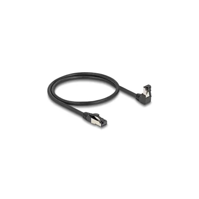 Produktbild von DeLOCK RJ45 Netzwerkkabel Cat.8.1 S/FTP 90° unten gewinkelt / gerade 0,5 m schwarz, 0,5 m, Cat8.1, S/FTP (S-STP), RJ-45, RJ-45, Schwarz