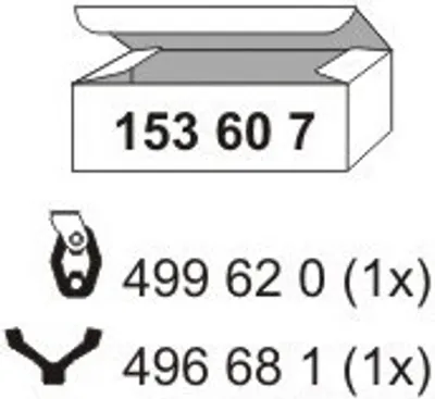 Produktbild von ERNST Montagesatz Schalldämpfer 153607 mitte für VW Golf IV Schrägheck (1J1) Gummi EPDM (Ethylen-Propylen-Dien-Kautschuk)