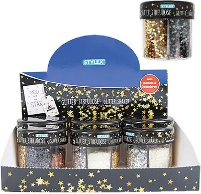 Produktbild von Stylex Glitter-Streudeko 6 ver. Dekore 23387