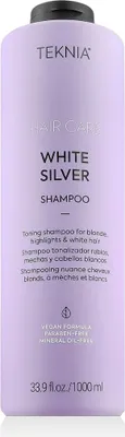 Obrázek produktu pro Lakmé Teknia White Silver Shampoo neutralizující šampon pro platinově blond a šedivé vlasy 1000 ml