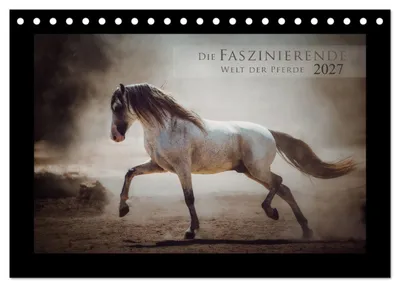 Produktbild von Die Faszinierende Welt der Pferde (Tischkalender 2027 DIN A5 quer), CALVENDO Monatskalender
