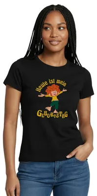 Produktbild von Spreadshirt Pumuckl Mit Spruch Heute ist Mein Geburtstag Frauen T-Shirt, L, Schwarz
