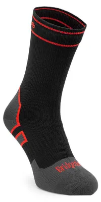 Zdjęcie produktu dla Skarpety Bridgedale wodoodporne StormSock Heavy Boot - black/red