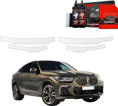 Zdjęcie produktu dla Folia ochronna 4 w 1 Grizz Protector na progi – BMW X6M (2019–2023)