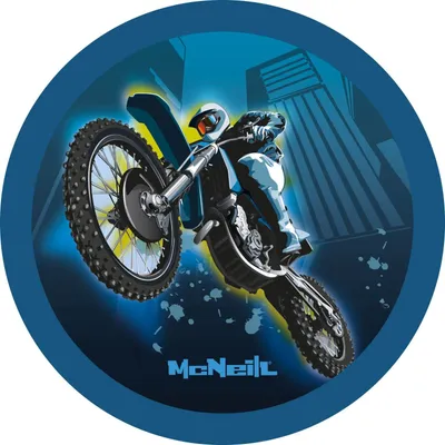 Image de McNeill accessoires pour cartables McAddy Motorcross bleu