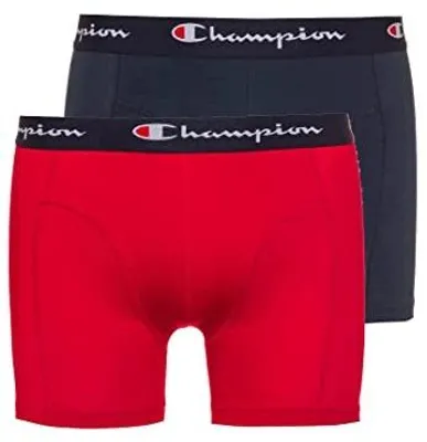 Zdjęcie produktu dla Bokserki męskie champion czarne granatowe czerwone XL 2 pary