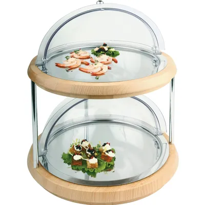 Immagine prodotto di APS Vassoio refrigerato Vetrina buffet a due piani, altezza: 380 mm, ø: 480 mm