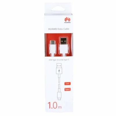 Produktbild von Huawei Ladekabel / Datenkabel USB Typ-C White, AP51, 100cm, 4071263, Blister