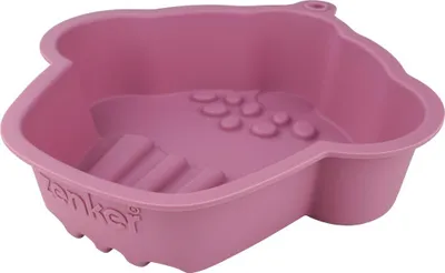 Produktbild von Zenker Silikonbackform großer Muffin, hochwertige Muffinbackform, hitzbeständige & gefriergeeignete Silikonform, Backform für einen Muffin, vielseitige Form (Farbe: Frozen Rose)
