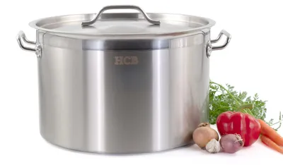 Produktbild von HCB Kochtopf - alle Wärmequellen - 32 Liter - Edelstahl - 5432