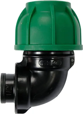 Produktbild von PP-Winkel 90° 32 mm x 1/2" IG für PE-Rohre