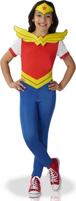 Produktbild von Klassisches Wonder Women Super Hero Girls™-Kostüm für Mädchen 7 bis 8 Jahre (122 bis 128 cm)